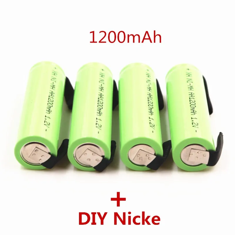 

Fikida AA rechargeable battery 1.2V 1200mah Ni-MH AA battery with welded nickel plate needle DIY electric shaver battery