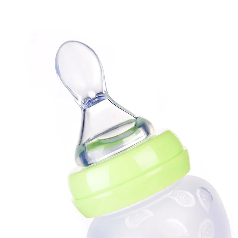 180 мл Новорожденный ребенок силиконовая мягкая голова ложка бутылочка для кормления набор для младенцев Дети на восток кашистый рис