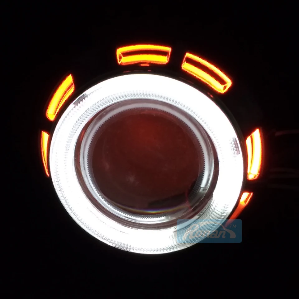 RONAN 2,5 дюймов мотоциклетная фара HID Bi-xe не проектор Объектив Двойной CCFL ангельские глазки для H4 H7 9005 9006 фара