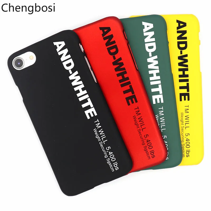 

Tide Brand Couple Letter Mobile Phone Back Cover Case for IPhone 6 6s 7 8plus Iphone Accessories PC Matte Half-wrapped Case