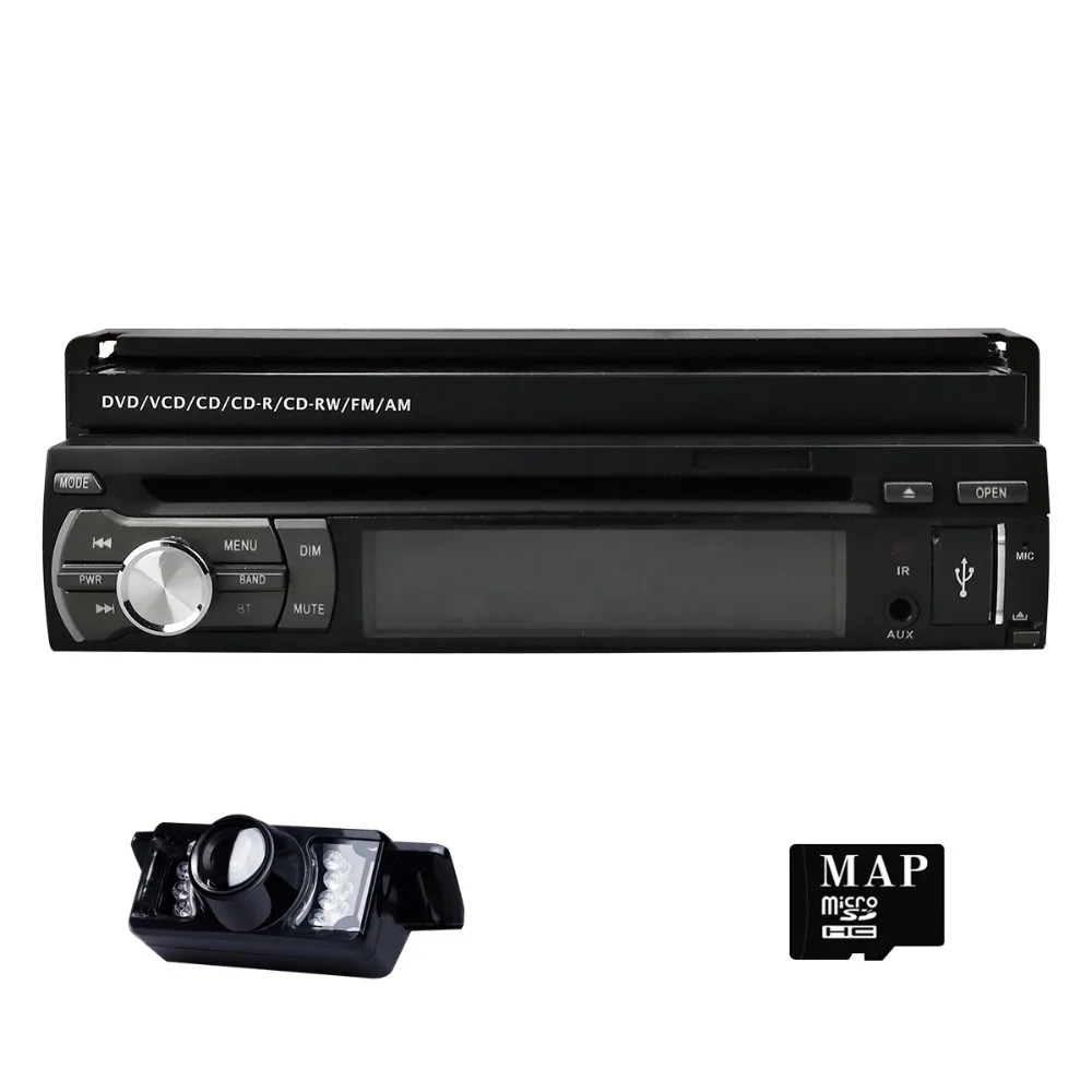 7 дюймов Универсальный 1din Автомобильный dvd плеер gps навигация Авторадио Bluetooth