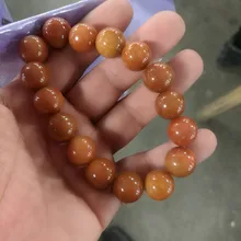 Натуральный жадеит красный цветный бусины браслет ручной работы Ювелирные изделия Подарки 12 мм