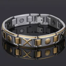 99.999% чистый германий браслет для мужчин Корея Популярный титановый здоровья магнитный германий энергии питания ювелирные изделия