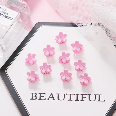 10pcs pink 5/10 шт./лот для девочек милый маленький сливовых расцветок заколки для волос для детей прекрасные заколки для волос Заколки ободки Дети Мода женские аксессуары для волос - Цвет: 10pcs pink