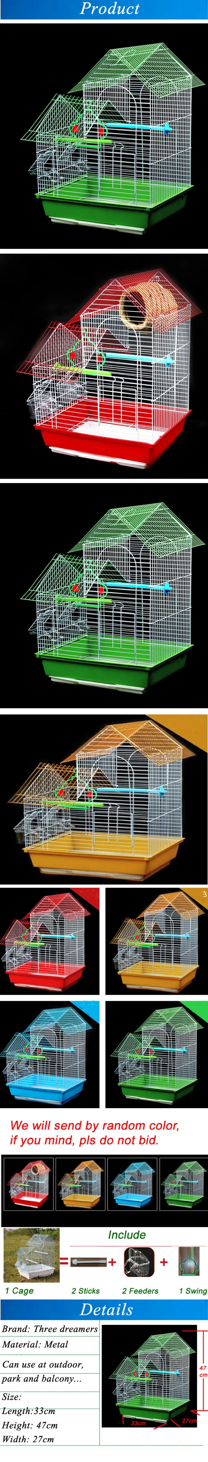 Клетки для птиц домики металлические железные попугай вилла клетка Cockatiel большой дом вольер переноска для домашних животных