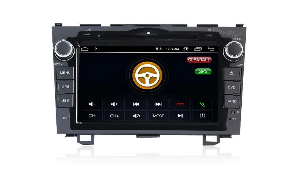Sale Free shipping! 8" 2din Android 8.1 Car radio dvd Player multimedia For Honda c-rv crv 2007 2008 2009 2010 2011 GPS Navi WIFI RDS 18