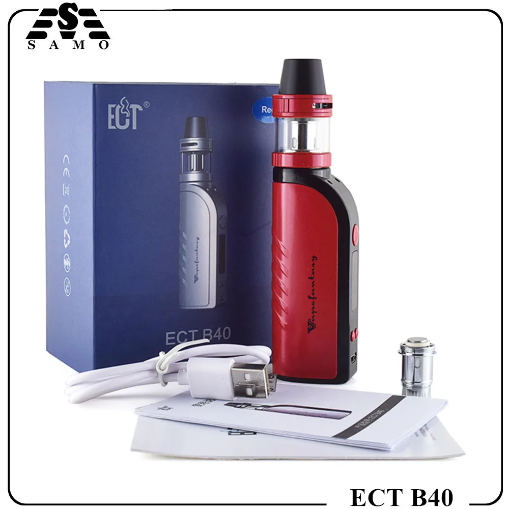 100% Original ECT B40 electronic cigarette kit 2200mah e