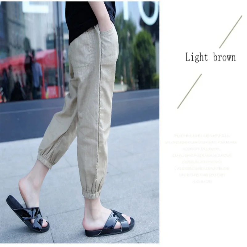 Baby Boys and childrens jeHaroun pants clothes In the summer Loose thin section Boys kids fashion Pure color 7 minutes of pants Clothing (9)