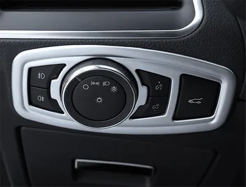 

Auto Car Interior Fog Light Lamp Foglights ON/OFF Adjust Button Trim Cover Frame Styling Sticker Fit for Ford Edge 2015 ABS