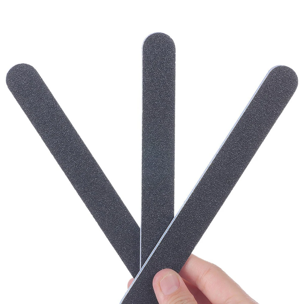 3 Bags/30pcs Sanding Professional Nail Files Washable Double Sided
