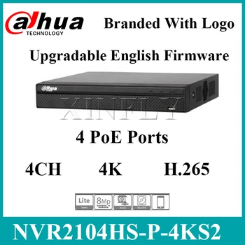 

Dahua NVR2104HS-P-4KS2 4CH POE Network Video Recorder With Hard Disk Chosen With 1SATA 2USB Interface Replace NVR2104HS-P-S2