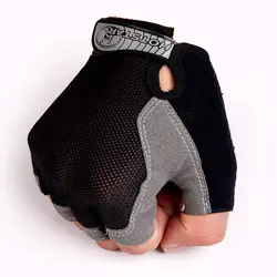 Фитнес тренажерный зал перчатки Спорт Половина палец тяжелой атлетике Перчатки тренировочные упражнения Многофункциональный Для мужчин