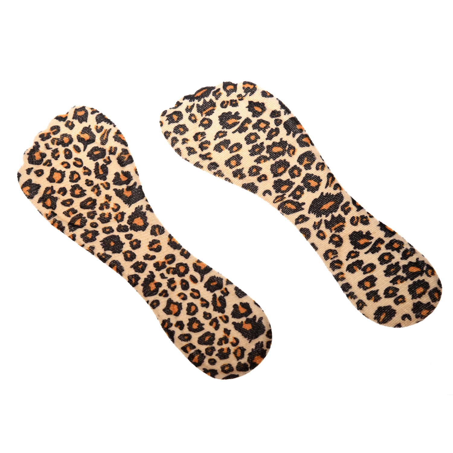 1 пара силиконовых стелек для обуви на каблуке, клеящиеся подушечки-леопарды