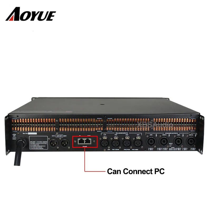 Профессиональный усилитель мощности DSP 4CH 4*2500 Вт Класс TD 10Q мощности|professional power