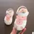 2018 Verão Novas Sandálias Meninas Princesa Dos Desenhos Animados Sapatos de Praia Sandálias Fundo Macio Do Bebê Sapatos de Desporto KidsToddlers Criança Coelho Sapatos
