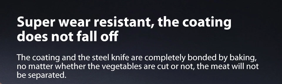 Original Xiaomi Mijia Huohou Cool Black Kitchen Non-Stick Knife Stainless Steel Knife Set 307mm Slicing Knife +298mm Chef Knife  (6)