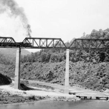 USA  North Carolina  Southern Railway Bridge over the Little Tennessee River Poster Print (24 x 36)