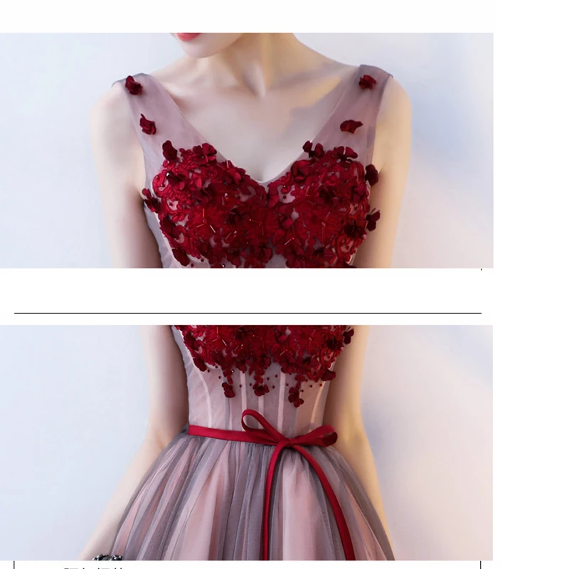 Кружевное элегантное платье для выпускного вечера Мини с v-образным вырезом и бантом, вечерние платья для выпускного вечера, сексуальная женская красная вечерняя сетчатая одежда, халат De Soiree