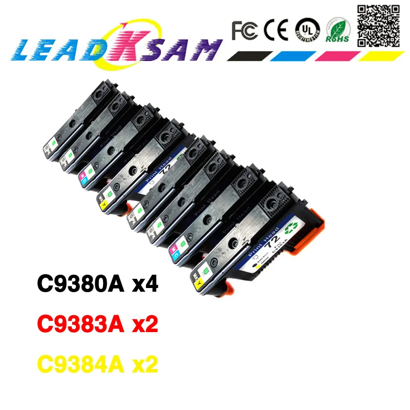 8x для 72 Печатающая головка Designjet c93880a C9383A C9384A hp72 T610 T620 T770 T790 T795 T1100 T1120 T1200