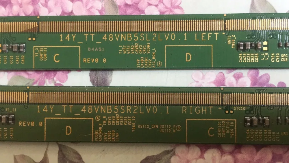 

A Pair 14Y_TT_48VNB5SR2LV0.1 14Y_TT_48VNB5SL2LV0.1 LCD Panel PCB Part