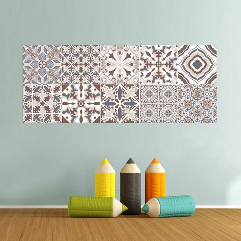 Waterproof Wall Stickers Retro Tiles Kitchen Bathroom Decoration Adhesive PVC Waist Line Kitchen Decoration Wall Stickers Waterproof Wall Stickers Retro Tiles Kitchen Bathroom Decoration Adhesive PVC Waist Line Kitchen Decoration Wall Stickers