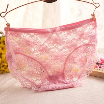 

New Sexy Women Pant Full Transparent Lace Seamless Underwear Panty Ladies