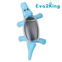 Горячая мини солнечной энергии крокодил кляп игрушки забавные модели животных кукла игрушка Детский обучающий Солнечный игрушки подарок для детей