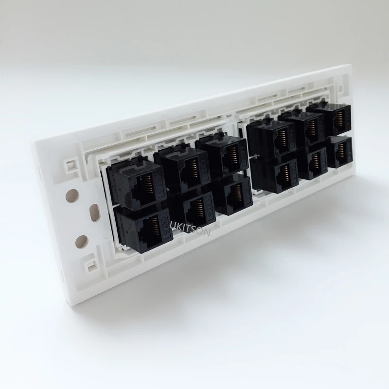 118 type 12 ports female to female CAT5E RJ45 wall panel pic 6