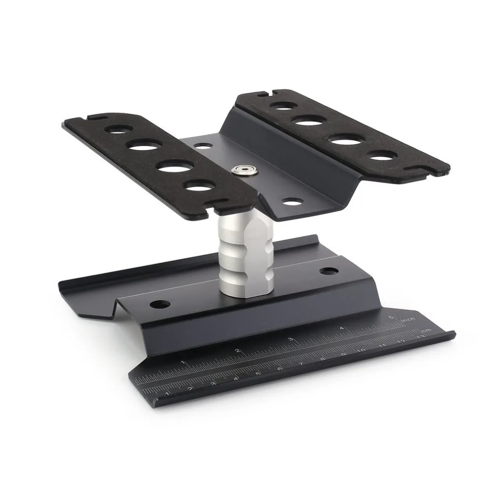 

1:8 1:10 RC Car Boat Repair Tuning Station Assembly Aluminum Platform Grinding Station Model Shunting Stand 360 Degree Rotate