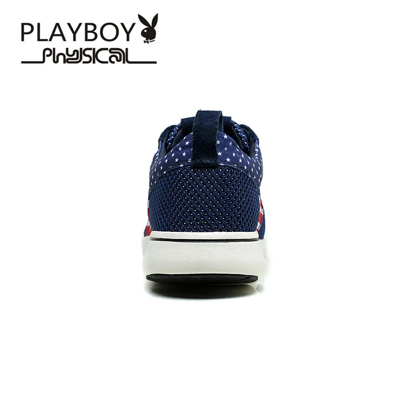 Playboy Обувь с дышащей сеткой Мужская обувь Спортивная повседневная обувь Для мужчин кроссовки Кружево-Up продаж обуви Zapatillas Deportivas Hombre