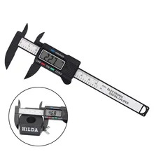 0-100 мм/0,2 мм Мини цифровой штангенциркуль композитный из углеродного волокна мм и дюймовый штангенциркуль, измерительные инструменты высокого качества