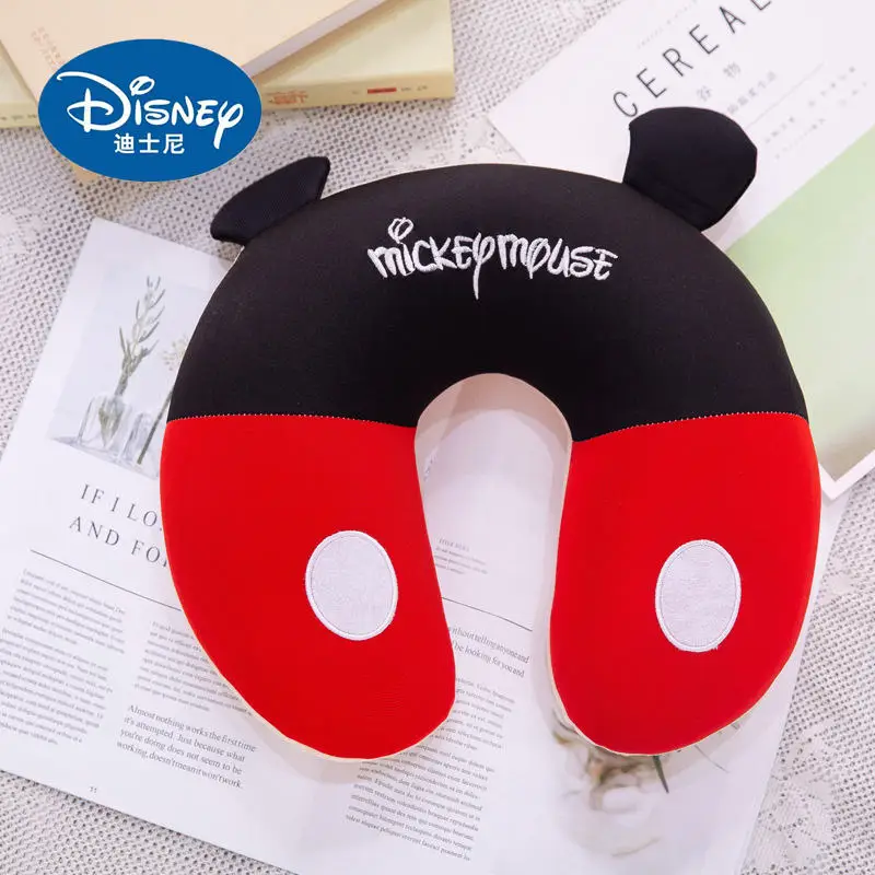 Disney детская u-образная подушка для шеи для мальчиков и девочек для взрослых мультфильм стежка Холодное сердце Эльза и Анна офисные автомобили Шейная Подушка - Цвет: Mickey