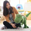 1 dinosaurio de peluche de 40-100cm para niños, tiranosaurio de dibujos animados, muñeco de peluche bonito, regalo de cumpleaños ► Foto 3/6