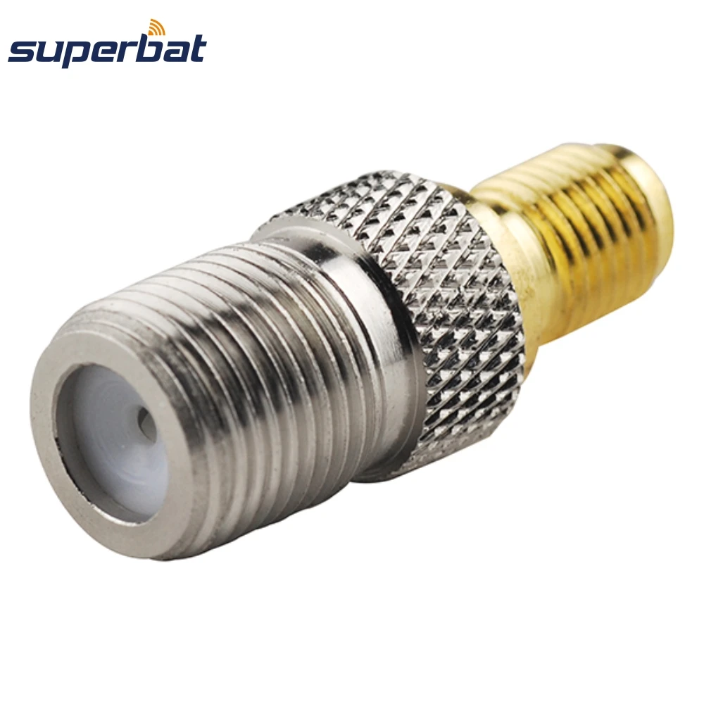 Superbat RP SMA Jack (штырь) к F женскому прямому коаксиальному адаптеру RF для Wi Fi|female
