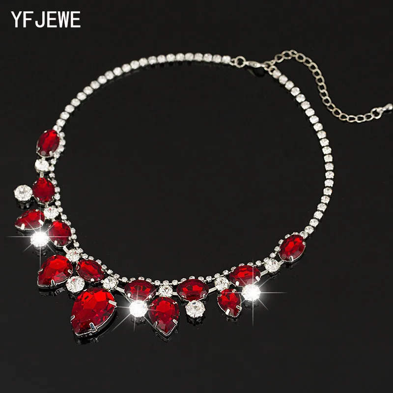 

2018 TOP Pendants Necklace For Women Exquisite Rhinestone Pendant Necklace Fashion Collar Jewelry Red Carpet Necklace N004