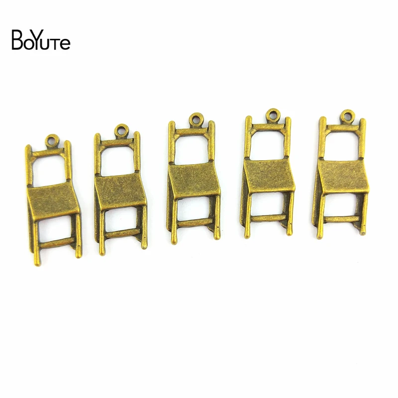 BoYuTe (50 Pieces/Lot) 28*11.5MM Wholesale Antique Bronze Plated Zinc Alloy Chair Pendant Charms for Jewelry Making Diy Necklace BoYuTe (50 Pieces/Lot) 28*11.5MM Wholesale Antique Bronze Plated Zinc Alloy Chair Pendant Charms for Jewelry Making Diy Necklace
