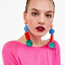 Unique Design Statement Earrings vintage resin drop earrings Hyperbole Irregular Dangle Earrings for Women acrylic earrings Unique Design Statement Earrings vintage resin drop earrings Hyperbole Irregular Dangle Earrings for Women acrylic earrings