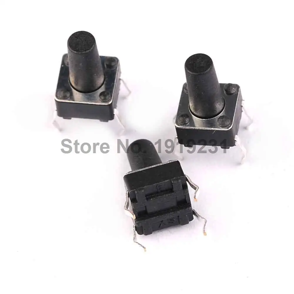 

40PCS DIP 6X6X10mm 6*6*10mm Tactile Tact Push Button Micro Switch Momentary