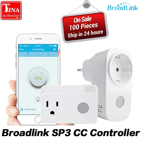 Оригинальный Broadlink SP3 CC Contros ЕС США штекер WiFi умный дом переключатель plug 16A +