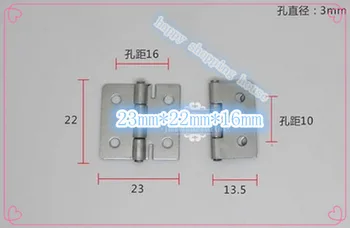

304 stainless steel hinge 1 inch silver widening stainless steel 22mm*23mm*0.5mm wooden box accessories