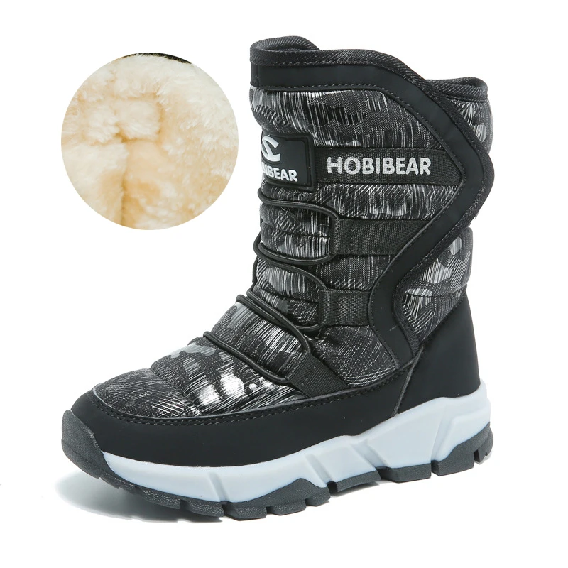 Comprar 2019 nuevas botas de nieve de invierno para niños de Rusia, botas antideslizantes impermeables de moda para niños, botas antideslizantes de 30 grados para niños