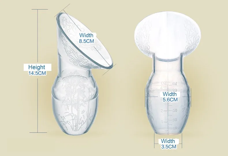 Заводская цена ручной силиконовый молокоотсос с крышкой молокоотсос продукты для мам портативный всасывающий молокоотсос