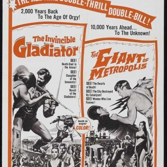 The Invincible Gladiator Movie Poster (27 x 40)