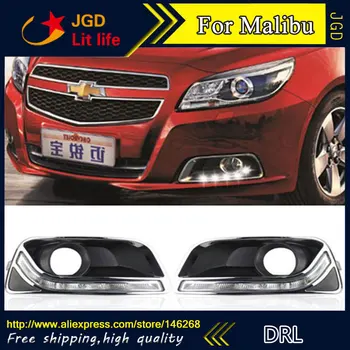 

Free shipping ! 12V 6000k LED DRL Daytime running light for Chevrolet Malibu 2011-2013 fog lamp frame Fog light