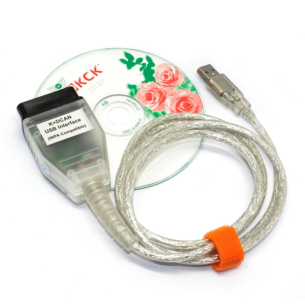 Интерфейсный USB кабель для BMW INPA K + CAN с чипом FT232RL и переключателем