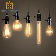 Edison Bulb E27 220V 40W ST64 ST58 A19 T45 G80 G95 T10 Retro Lamp filament vintage Incandescent Light bulb Edison Lamp For decor