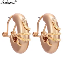 Sehuoran Oorbellen серьги-гвоздики для женщин Aretes Brincos Zince сплав змея Большие женские свадебные серьги Модные Ювелирные изделия Подарки