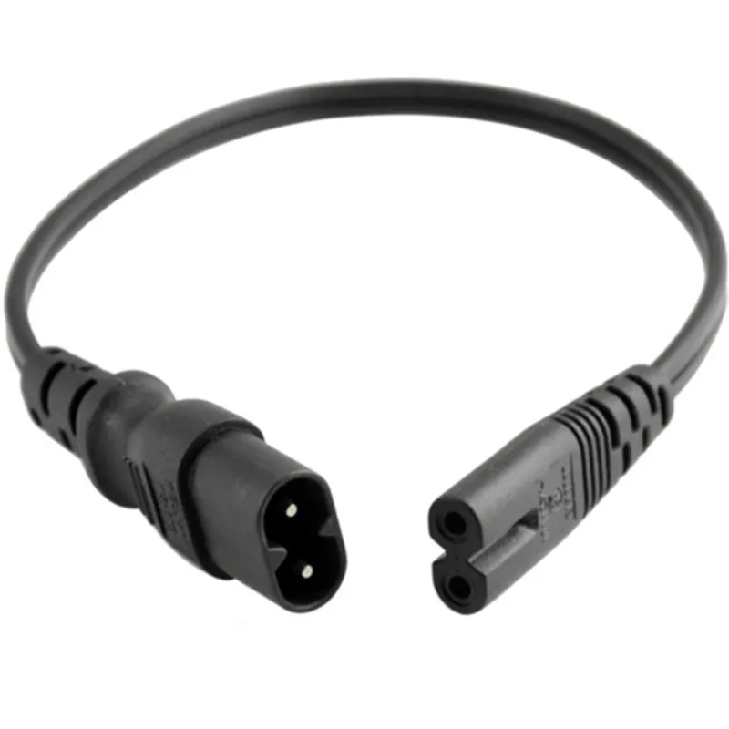 

IEC 320 C8 Male Plug to C7 Female Connector AC Power Cord With Switch , Type Figure 8 Power Extension Cable 30cm Switche