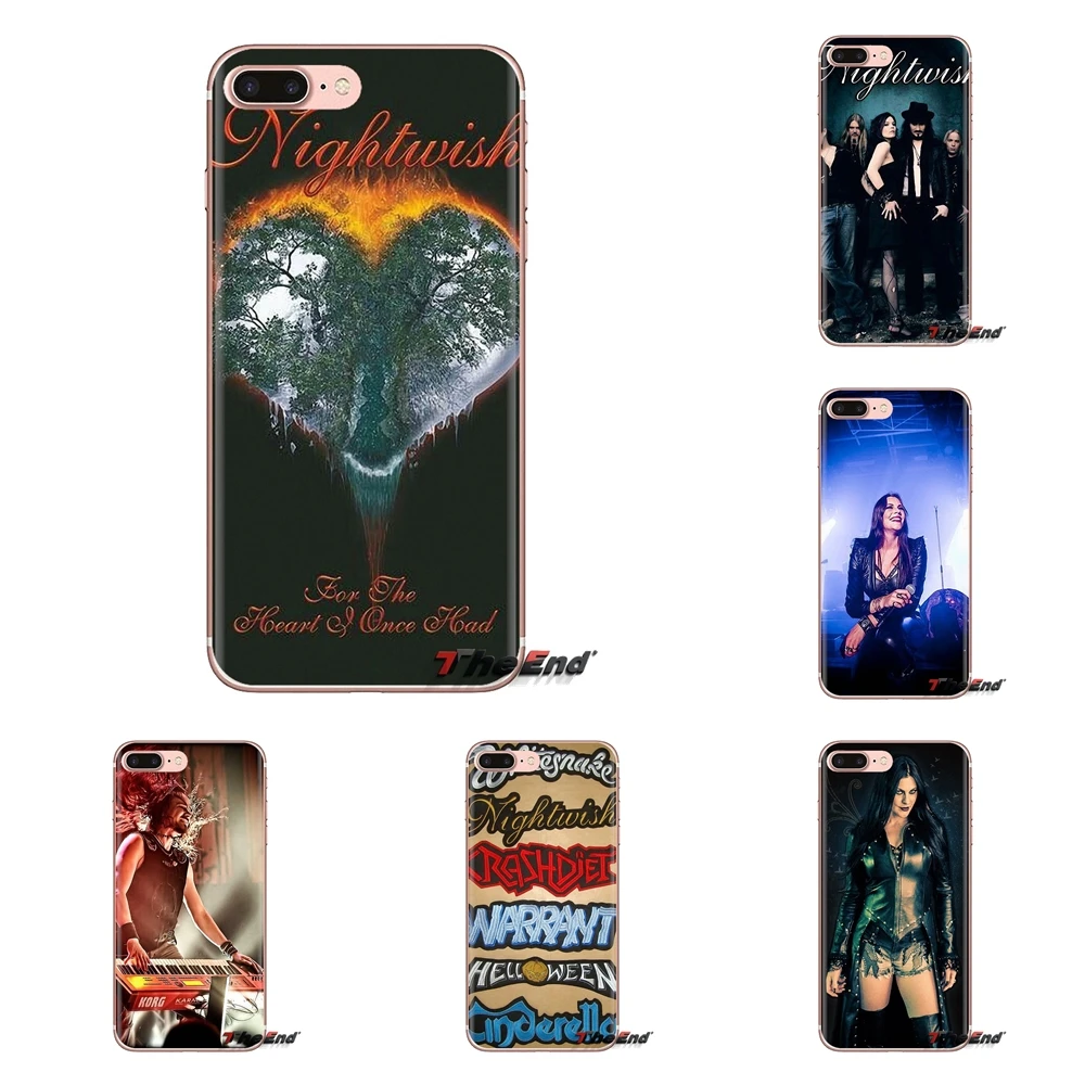 Прозрачные мягкие чехлы для iPod Touch Apple iPhone 4 4S 5 5S SE 5C 6 6S 7 8 X XR XS Plus MAX Nightwish Theater metal Music