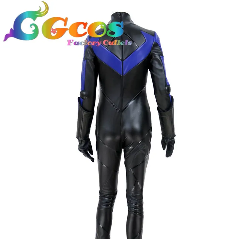 CGCOS Batman: Arkham City Nightwing женский стиль Косплей PU Модный комбинезон для взрослых мужчин карнавальный костюм Хэллоуина супергероя